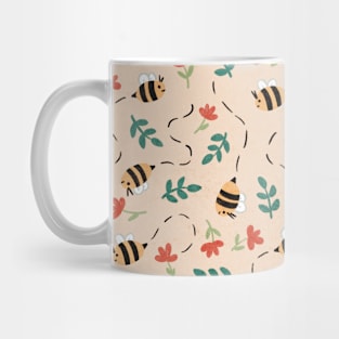 Bee Pattern - Autumn Colors Mug